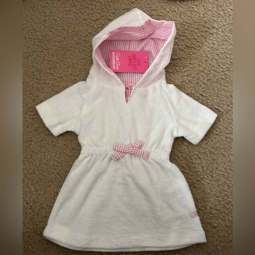 Ruffle Butts Terry cover-up with hood
